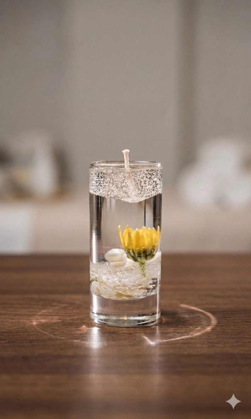🕯️ Golden Glow Shot Glass Candle