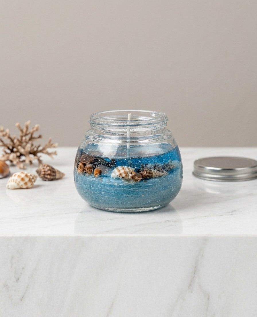 🕯️ Ocean Bliss Glass Jar Candle