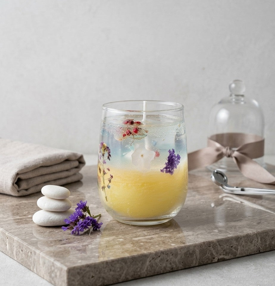 🕯️ Blossom Glow Dual-Tone Candle