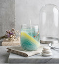 🕯️ Ocean Wave Floral Candle