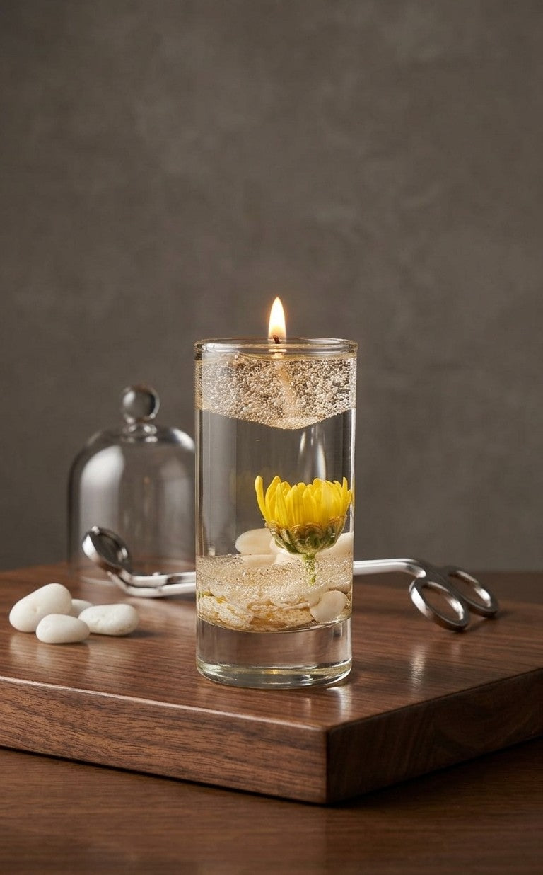 🕯️ Golden Glow Shot Glass Candle