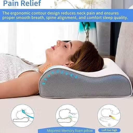 Orthopedic Memory Foam Pillow for Neck Pain Relief