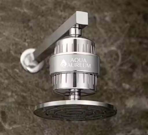 AQUA AUREUM Luxe 15-Stage Hard Water Softener for Shower & Tap