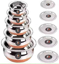 Stainless Steel Copper Bottom Handi Set with Lid – 5 Pieces