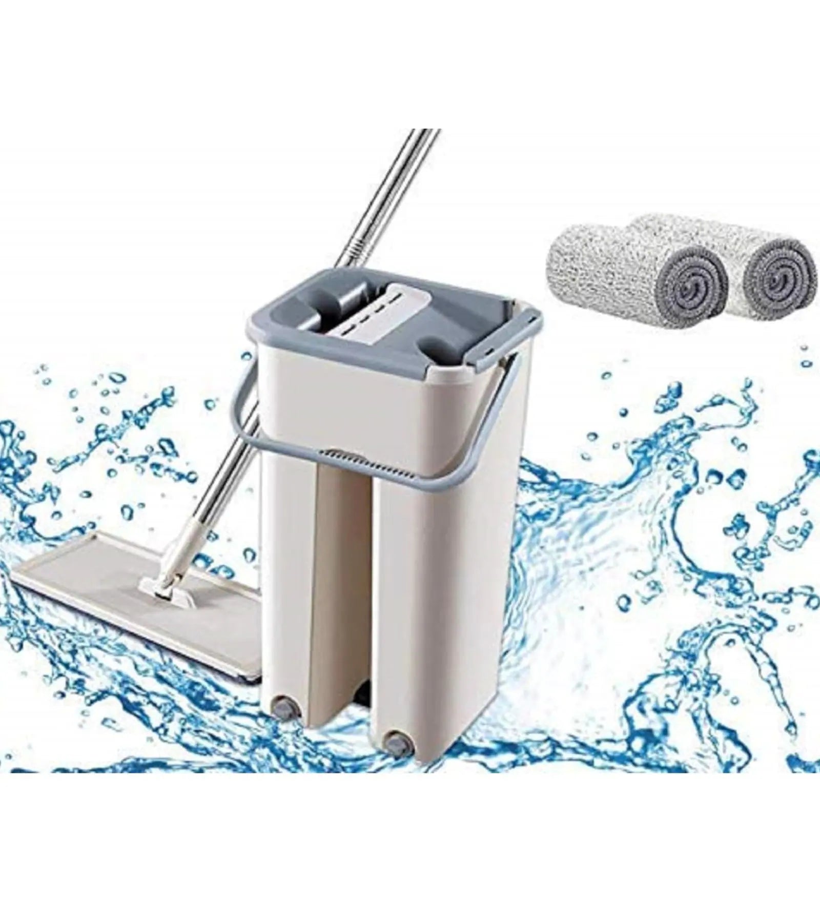 Premium 360° Flexible Floor Mop with Bucket – Smart Cleaning Made Effortless