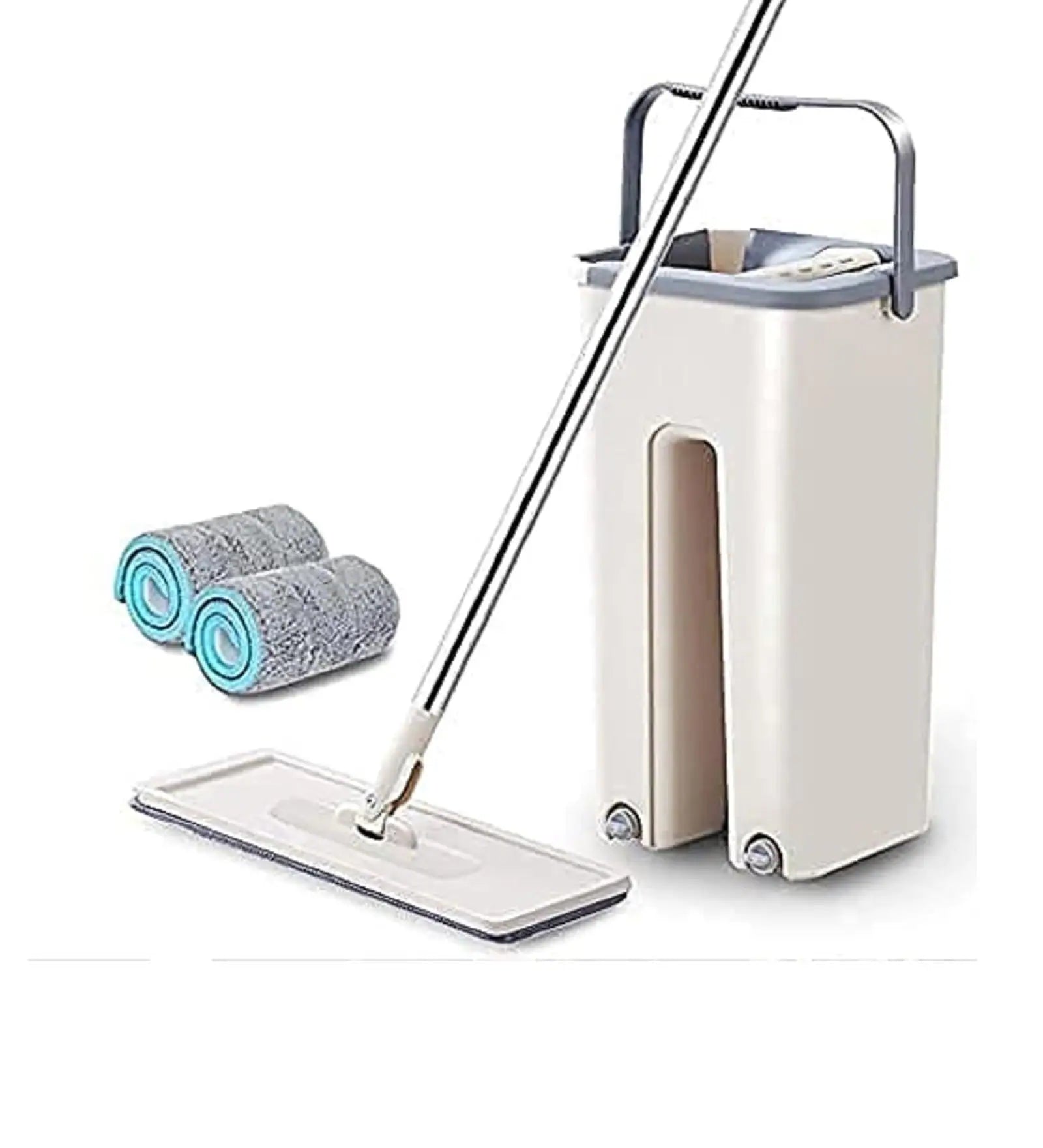 Premium 360° Flexible Floor Mop with Bucket – Smart Cleaning Made Effortless