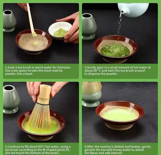 Japanese Matcha Whisk Set – 5 Pieces