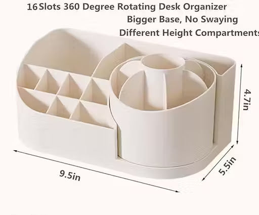 360° Rotating Desk Organizer