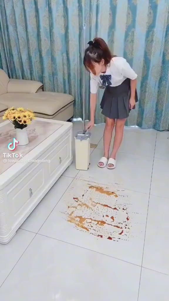 Premium 360° Flexible Floor Mop with Bucket – Smart Cleaning Made Effortless