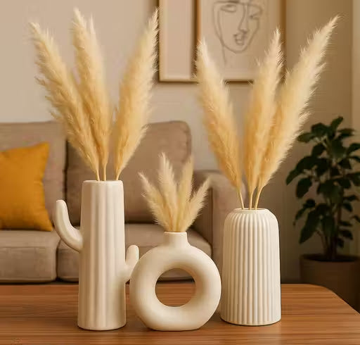 Premium Ceramic Vase Set – Pack of 3